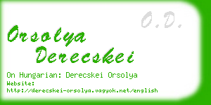 orsolya derecskei business card